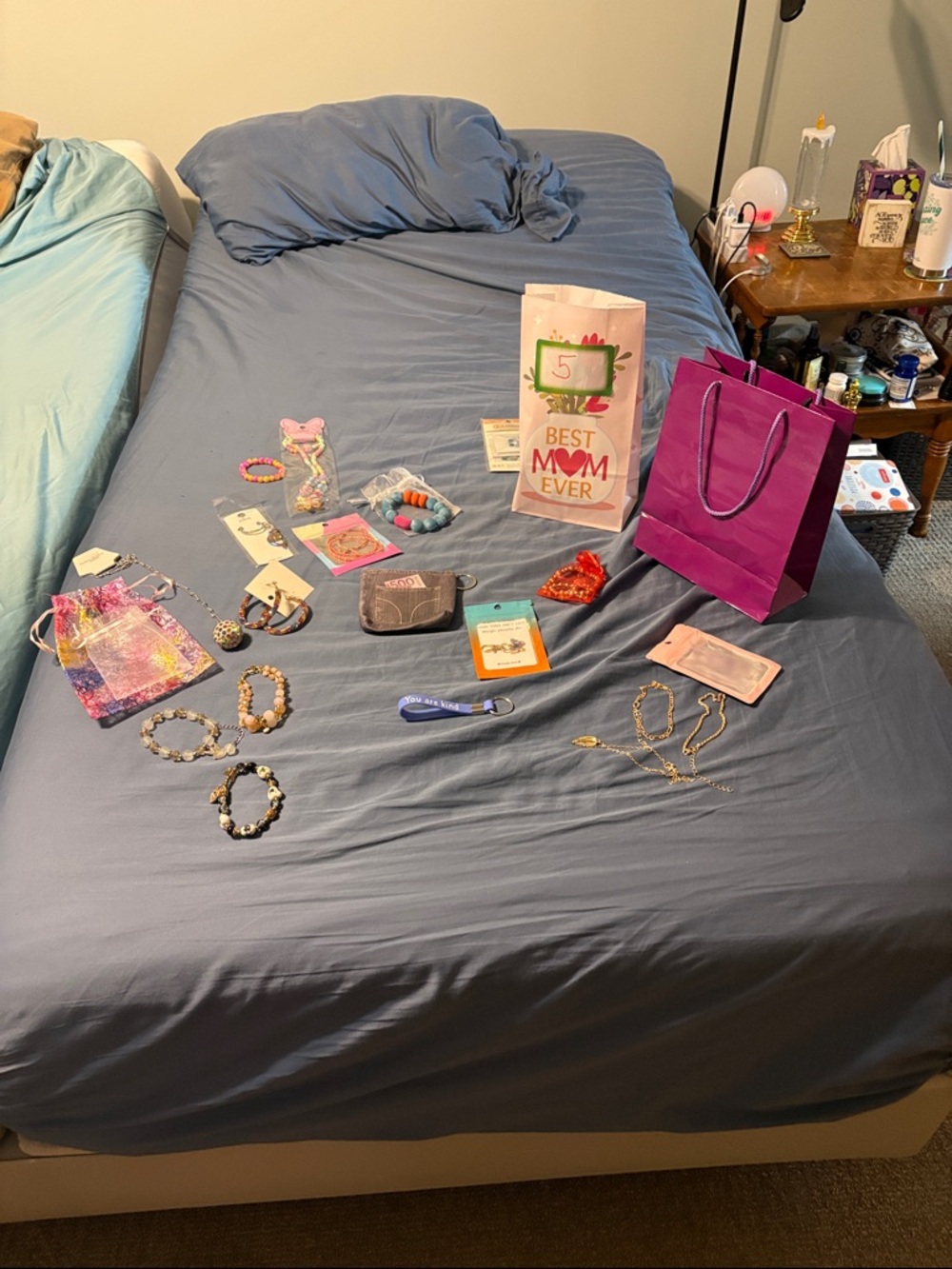 #5 Mom’s jewelry bundle! Earring necklace set, necklaces,bracelets, purse charms